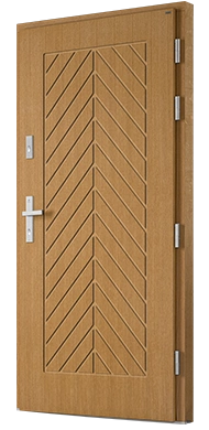 RODO - Drzwi nowoczesne zewnętrzne drewniane