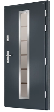 SAVIO PIASKOWANE - Drzwi nowoczesne zewnętrzne drewniane