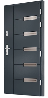 VARESE PIASKOWANE - Drzwi nowoczesne zewnętrzne drewniane