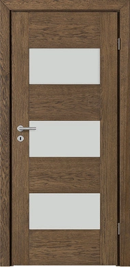 BERGAMO 3 SZCZOTKOWANY - Drzwi drewniane wewnętrzne