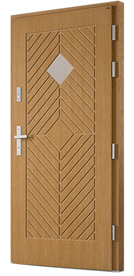BLEVIO - Drzwi nowoczesne zewnętrzne drewniane