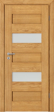 TREVISO 1 SZCZOTKOWANY - Drzwi drewniane wewnętrzne