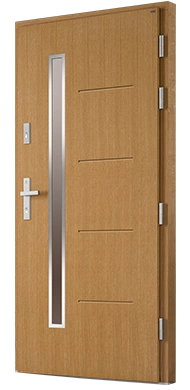 TESINO - Drzwi nowoczesne zewnętrzne drewniane