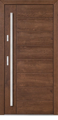 VINTAGE OAK 1/8 - Drzwi zewnętrzne drewniane