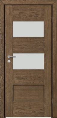 BERGAMO 2 SZCZOTKOWANY - Drzwi drewniane wewnętrzne