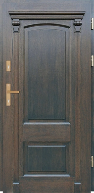 LUTON PEŁNY - Drzwi retro zewnętrzne drewniane