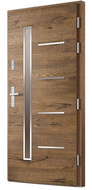 TORINO MATRIX - Drzwi zewnętrzne drewniane