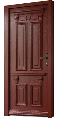 Warwick Bordo - Drzwi retro termo 100 zewnętrzne drewniane