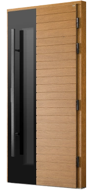TIREX 01 - Drzwi nowoczesne zewnętrzne drewniane
