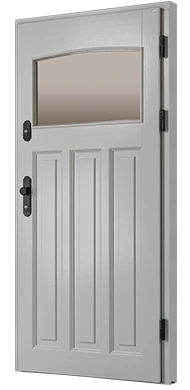 TIVERTON - Drzwi retro zewnętrzne drewniane