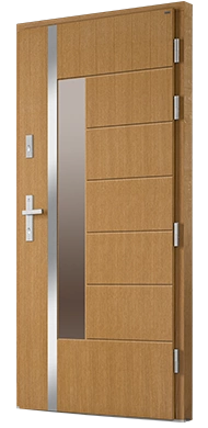 TURIO - Drzwi nowoczesne zewnętrzne drewniane