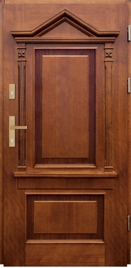 BRISTOL PEŁNE - Drzwi retro zewnętrzne drewniane