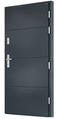 BORELLO PEŁNE - Drzwi nowoczesne zewnętrzne drewniane