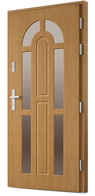 RIVIERA - Drzwi nowoczesne zewnętrzne drewniane