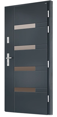 MINEO - Drzwi nowoczesne zewnętrzne drewniane