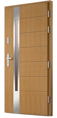 TURIN - Drzwi nowoczesne zewnętrzne drewniane