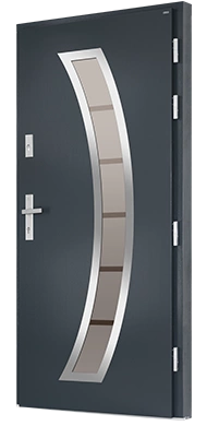 SEGA PIASKOWANE - Drzwi nowoczesne zewnętrzne drewniane