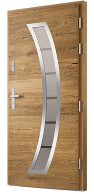 SEGA PIASKOWANE MATRIX - Drzwi zewnętrzne drewniane