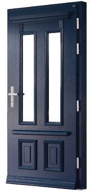 Church Granat - Drzwi retro termo 100 zewnętrzne drewniane