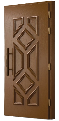 Bingley Brąz - Drzwi retro termo 100 zewnętrzne drewniane