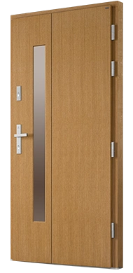BROLO - Drzwi nowoczesne zewnętrzne drewniane