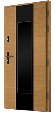 GARDA BLACK 03 - Drzwi nowoczesne zewnętrzne drewniane