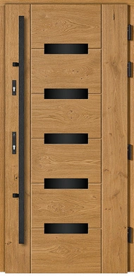 PREDATOR 2/6 GLASS - Drzwi zewnętrzne drewniane