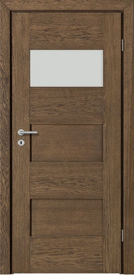 BERGAMO 1 SZCZOTKOWANY - Drzwi drewniane wewnętrzne