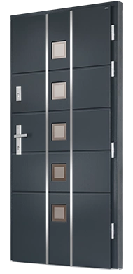 BELLA PIASKOWANE - Drzwi nowoczesne zewnętrzne drewniane