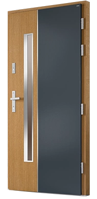 BRANCA 03 - Drzwi nowoczesne zewnętrzne drewniane