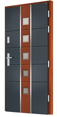 BELLA 04 PIASKOWANE - Drzwi nowoczesne zewnętrzne drewniane