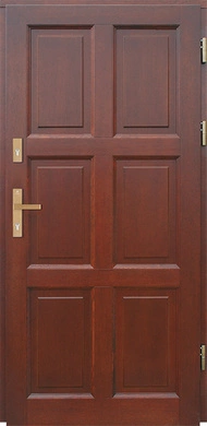 LOOS PEŁNY - Drzwi zewnętrzne drewniane