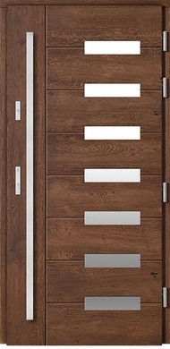 PREDATOR 1/8 GLASS - Drzwi zewnętrzne drewniane