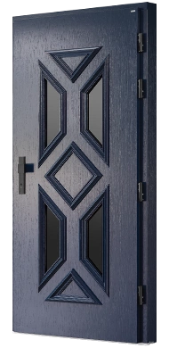 Beestone Granat - Drzwi retro termo 100 zewnętrzne drewniane